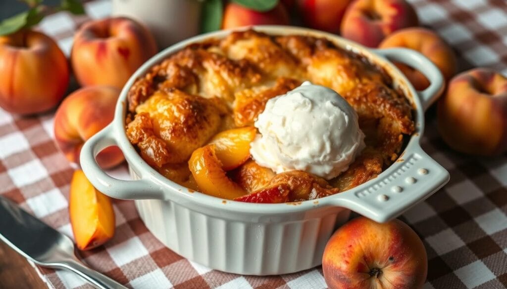 peach cobbler with cake mix