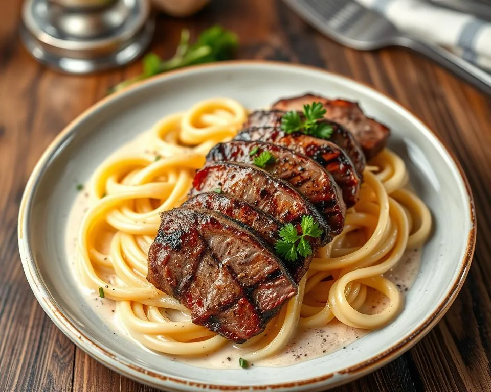 Creamy Steak Pasta