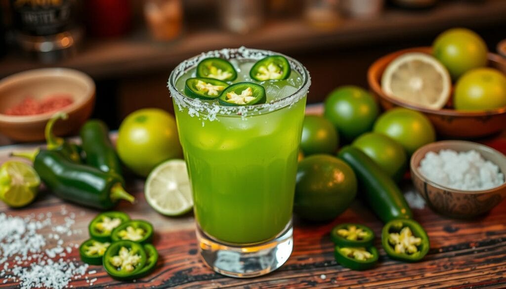 Muddled Jalapeño Margarita