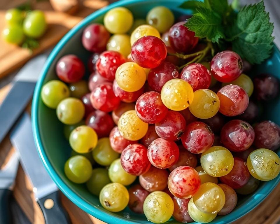 Preparing Fresh Grapes