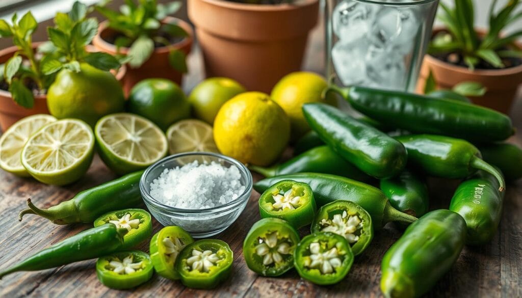 Spicy margarita ingredients