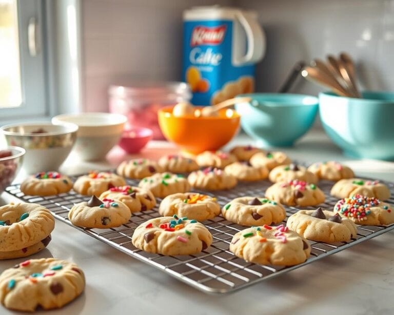 cookies made from cake mix