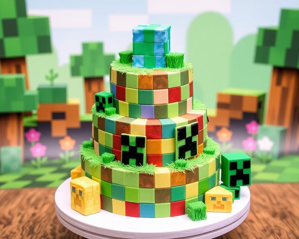 minecraft cake structure