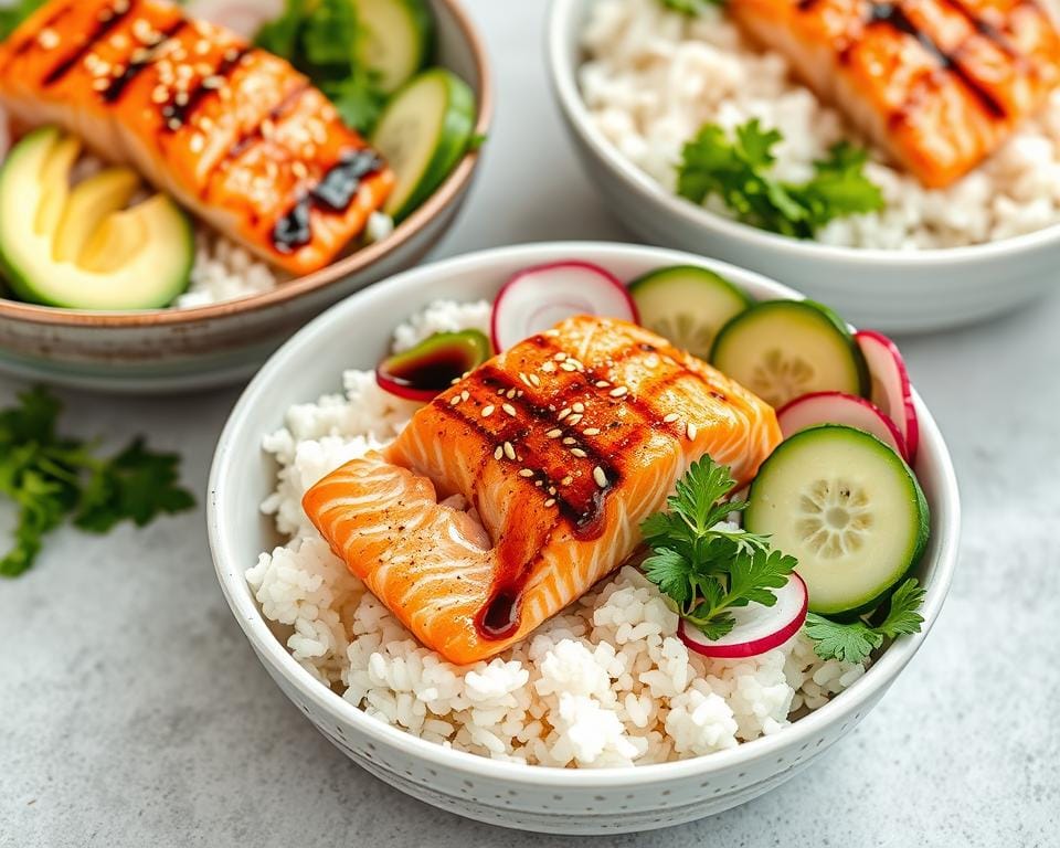 salmon bowls