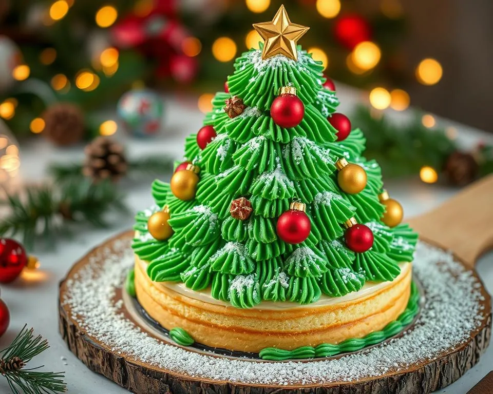 christmas tree cheesecake